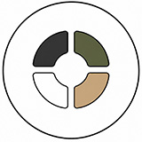 4カラー展開のアイコン
