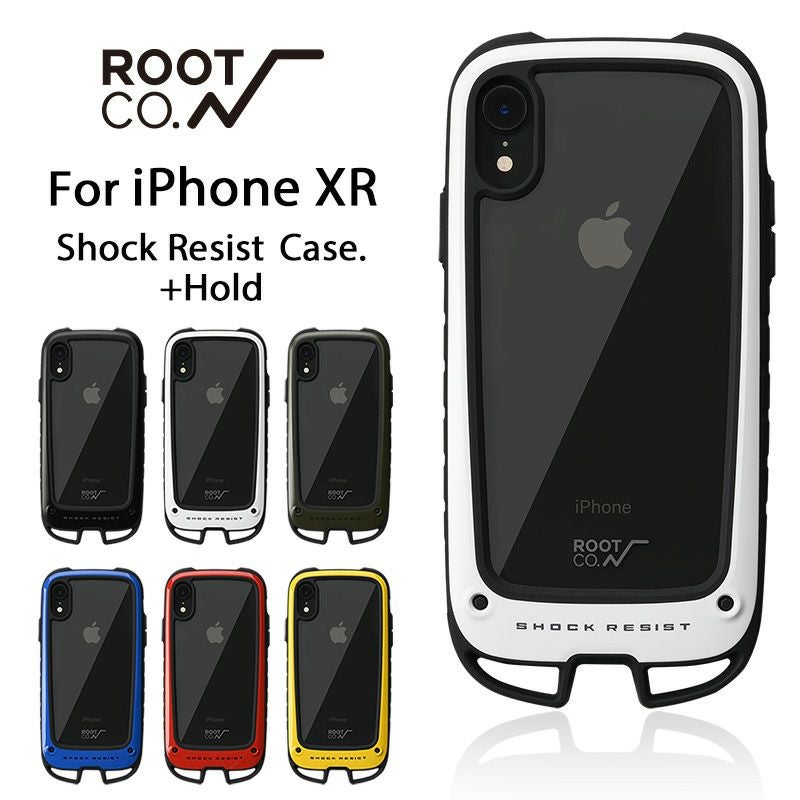 iPhone XR 256GB ブラック　ケーブル付　ROOT CO. ケース付 iPhone XR専用】Gravity Shock Resist Case ＋Hold. | ROOT CO. ONLINE