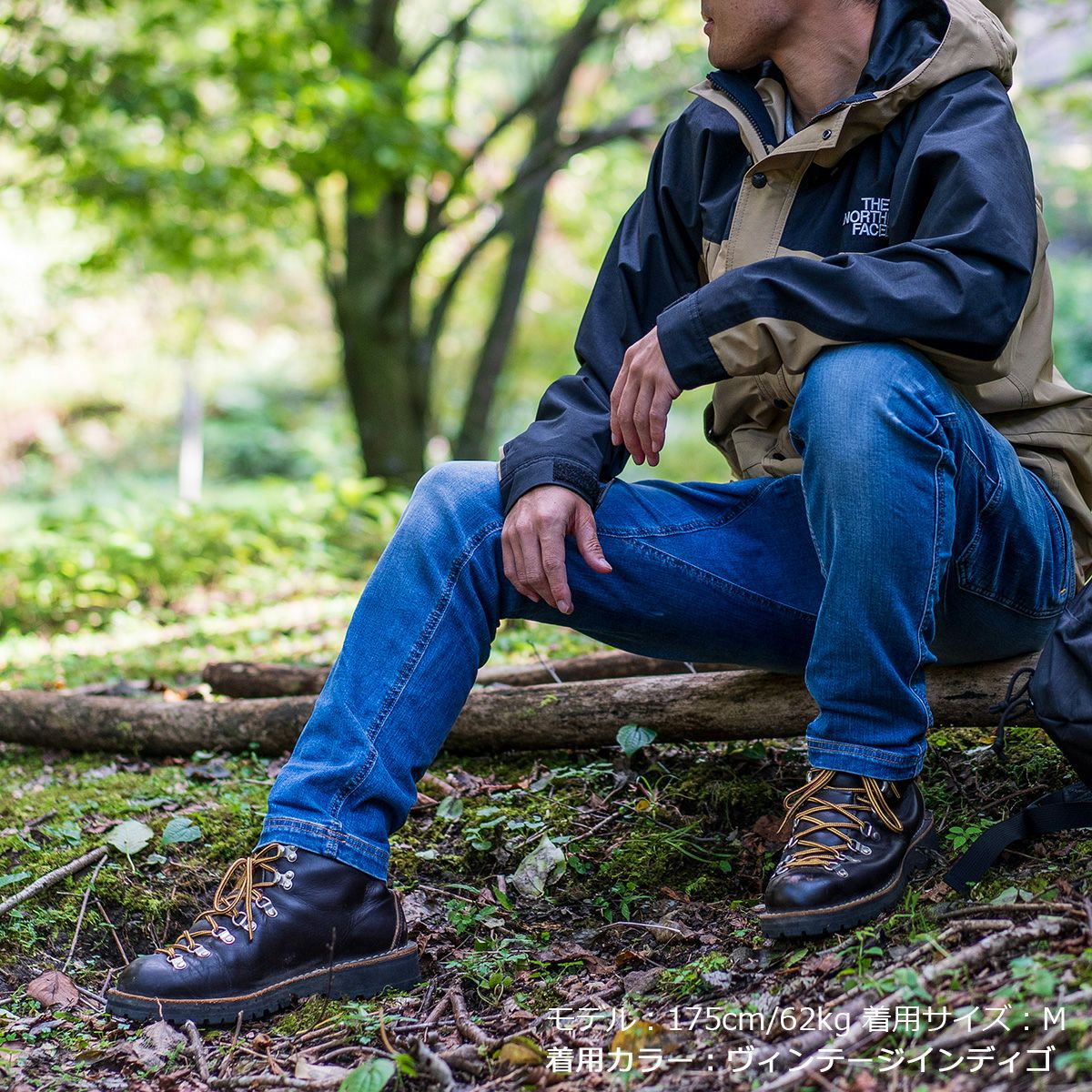 GRIP SWANY STRETCH DENIM PANTS ROOT CO. Collaboration Model | ROOT