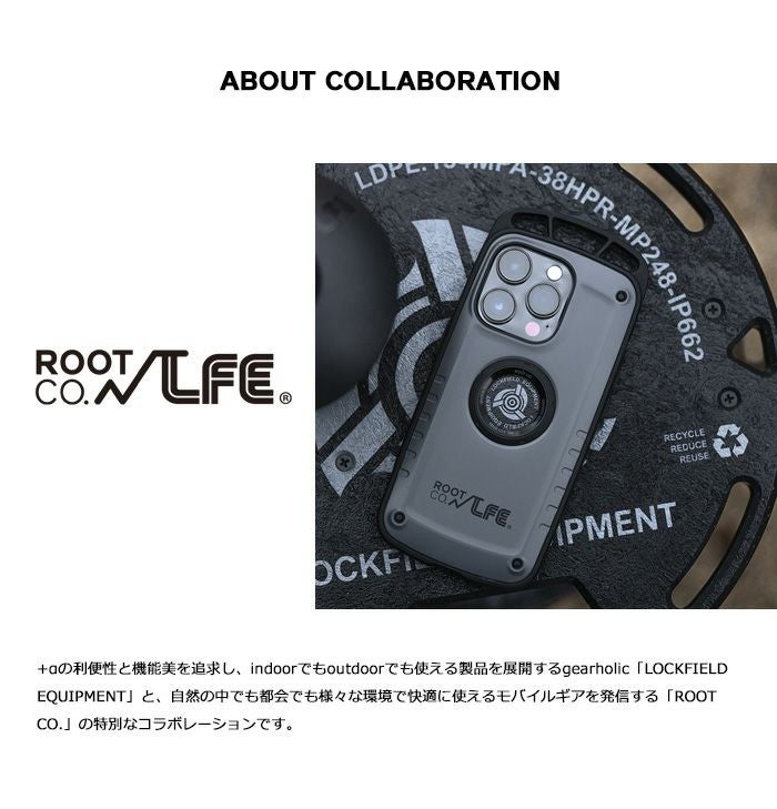 美品　ROOT CO. ルートコー×ＬＦＥ別注　iPhone14Pro用 新商品】ROOT CO.×LFE GRAVITY Shock Resist Case Pro. for