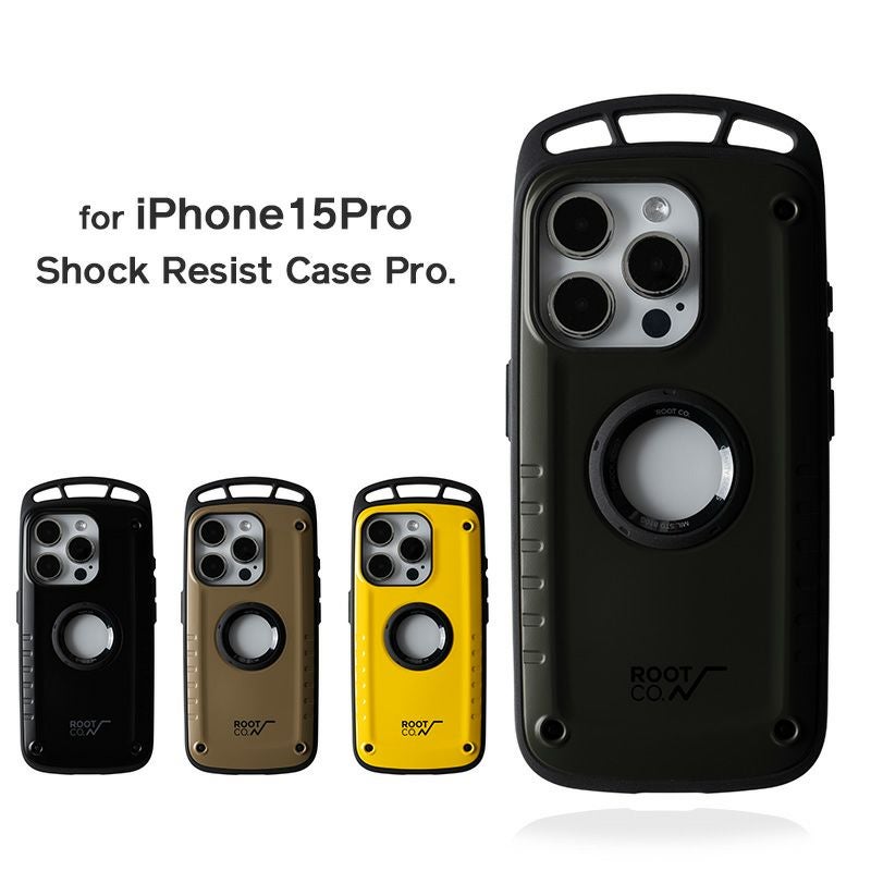 カ*ダ様 rootco GRAVITYケース　iPhone15pro ブラック iPhone15ProMax専用】GRAVITY Shock Resist Case +Hold. | ROOT CO
