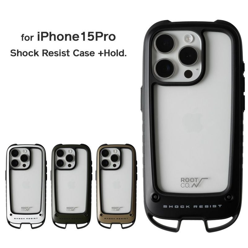 未開封　ROOT CO. ルートコー iPhone15Pro用ケースブラック iPhone 15/15 Pro専用]ROOT CO. GRAVITY Shock Resist Case Pro.