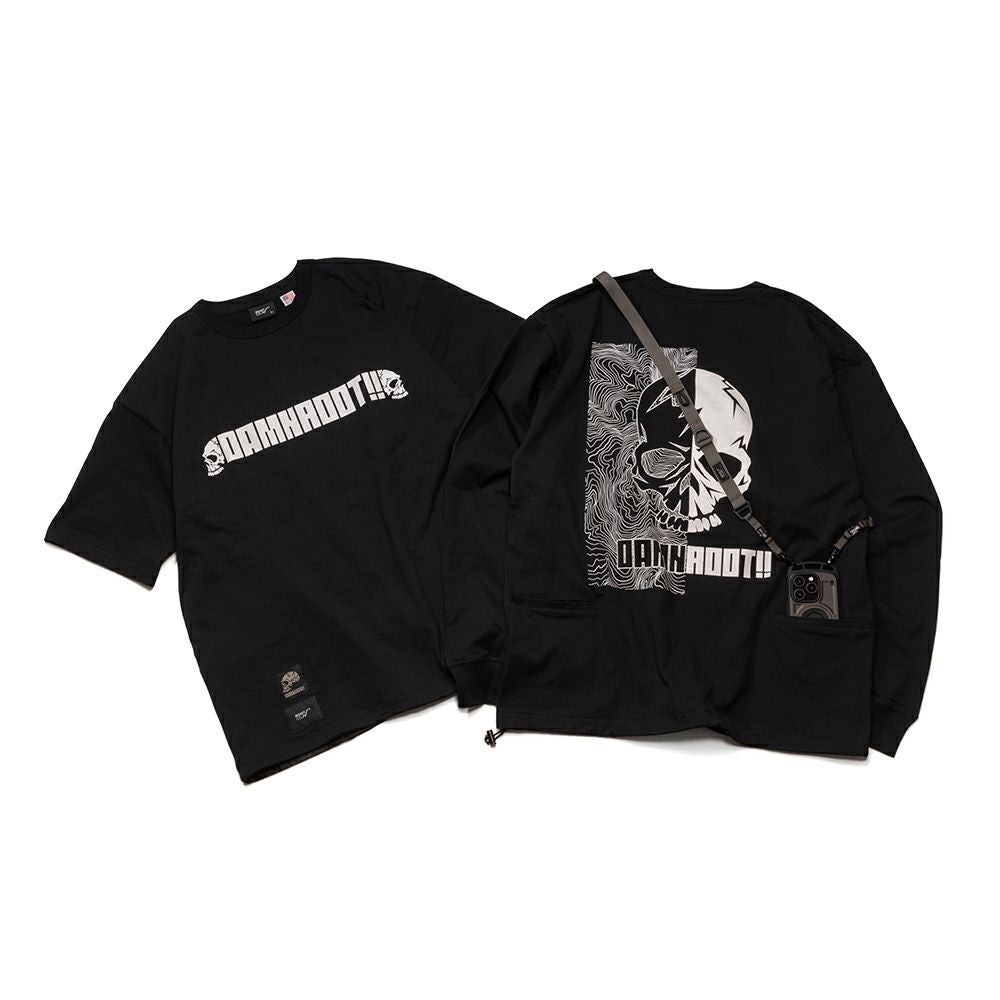 PLAY UTILITY BACK POCKET Long Sleeve Logo T-Shirts DAMNGOOD