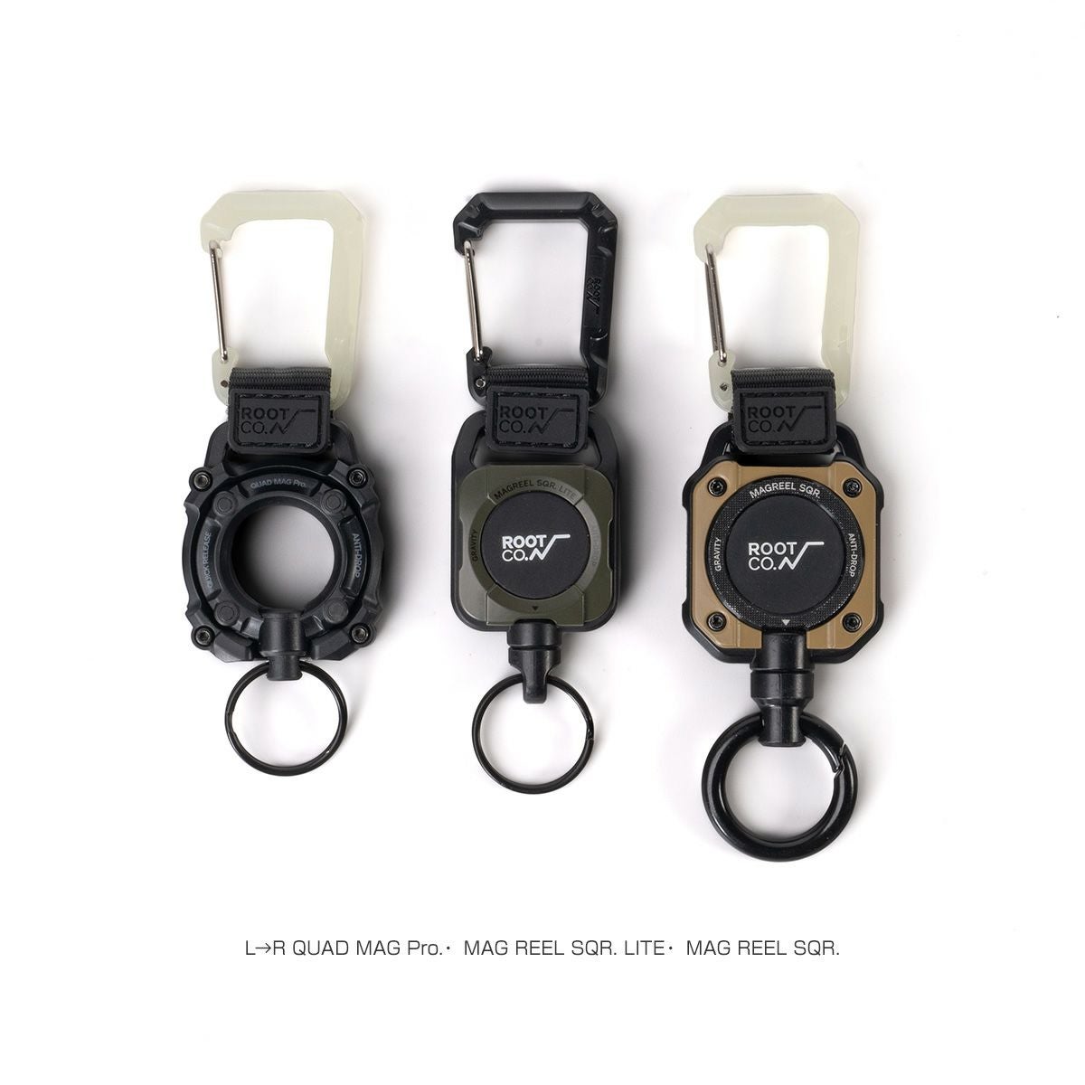 GRAVITY CARABINER LOOP（ブラック・グロー（蓄光）） | ROOT CO